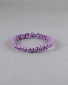 Bracelet bicolore mauve et rose 16cm