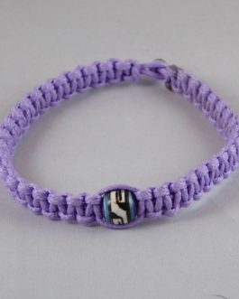 Bracelet violet perle 23cm