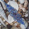 Bracelet macramé bleu lapis-lazuli